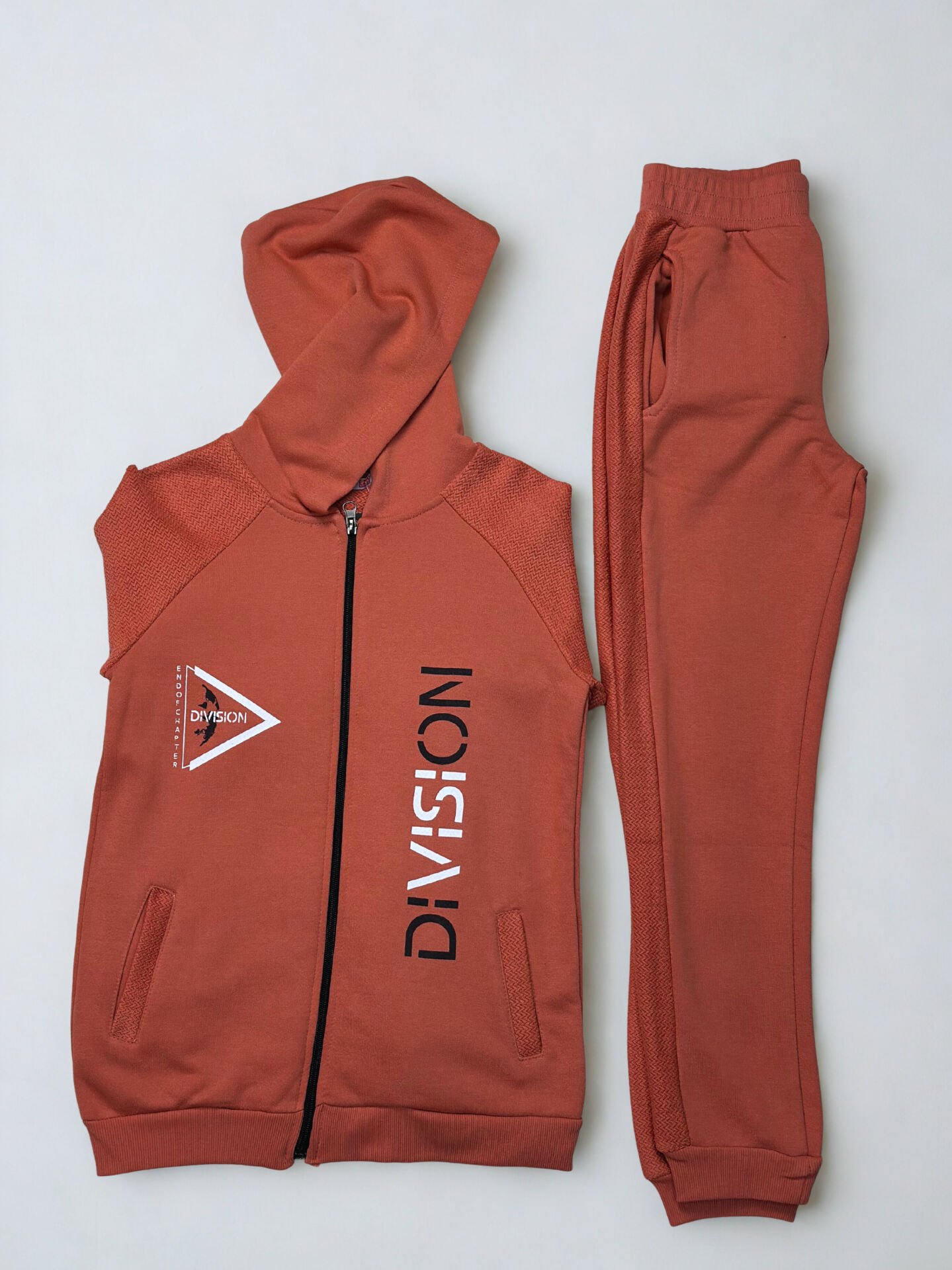 Kapüşonlu Erkek Eşofman Takımı Division Baskılı