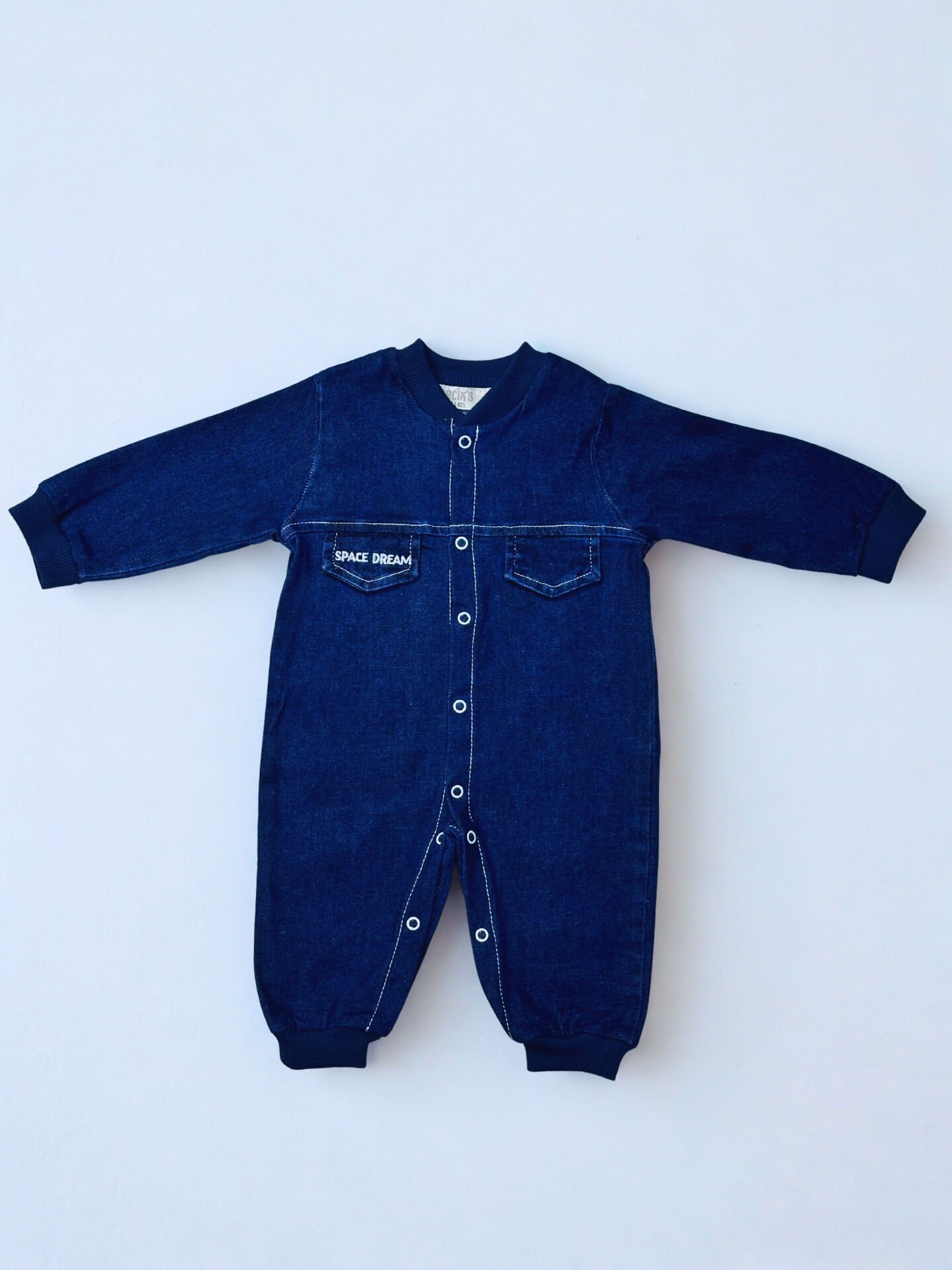 Space Yazılı Uçak Baskılı Erkek Bebek Tulum | Rahat ve Şık Uzay Temalı Tulum 3-12 Ay