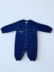 Space Yazılı Uçak Baskılı Erkek Bebek Tulum | Rahat ve Şık Uzay Temalı Tulum 3-12 Ay