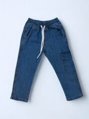 3-10 Yaş Erkek Çocuk Gömlek Ve Pantolon İkili Takım-Kareli Uzun Kollu Gömlek+Kot Pantolon