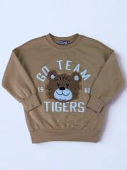 1-4 Yaş Ayıcık Nakışlı Erkek Çocuk Sweat