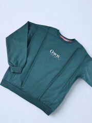 9-12 Yaş Kız Own Who You Are  Baskılı Kız Çocuk Sweat —ANTRESİT