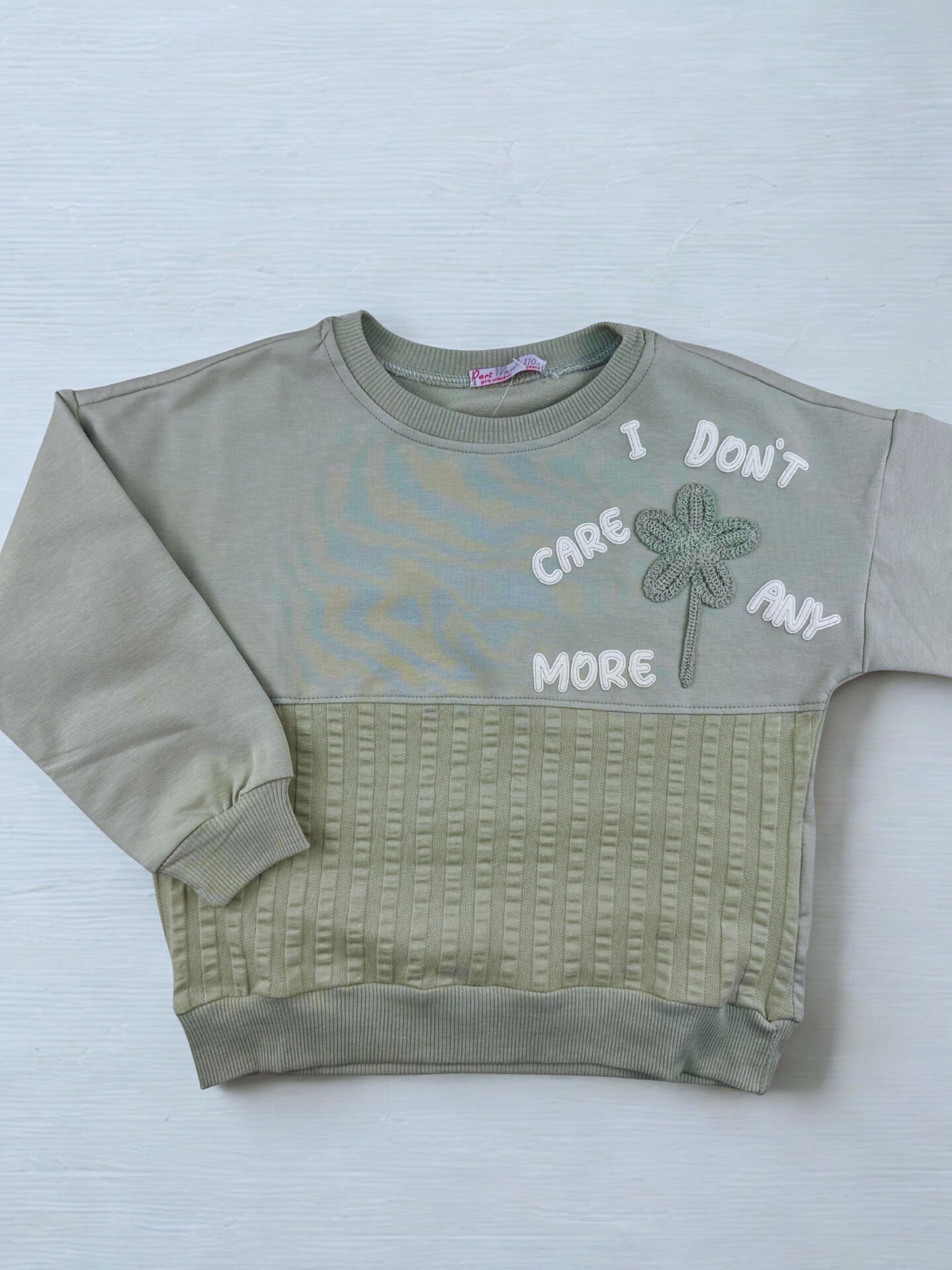 5-8 Yaş I Dont Care Baskılı Kız. Sweat — Çağla