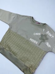 5-8 Yaş I Dont Care Baskılı Kız. Sweat — Çağla