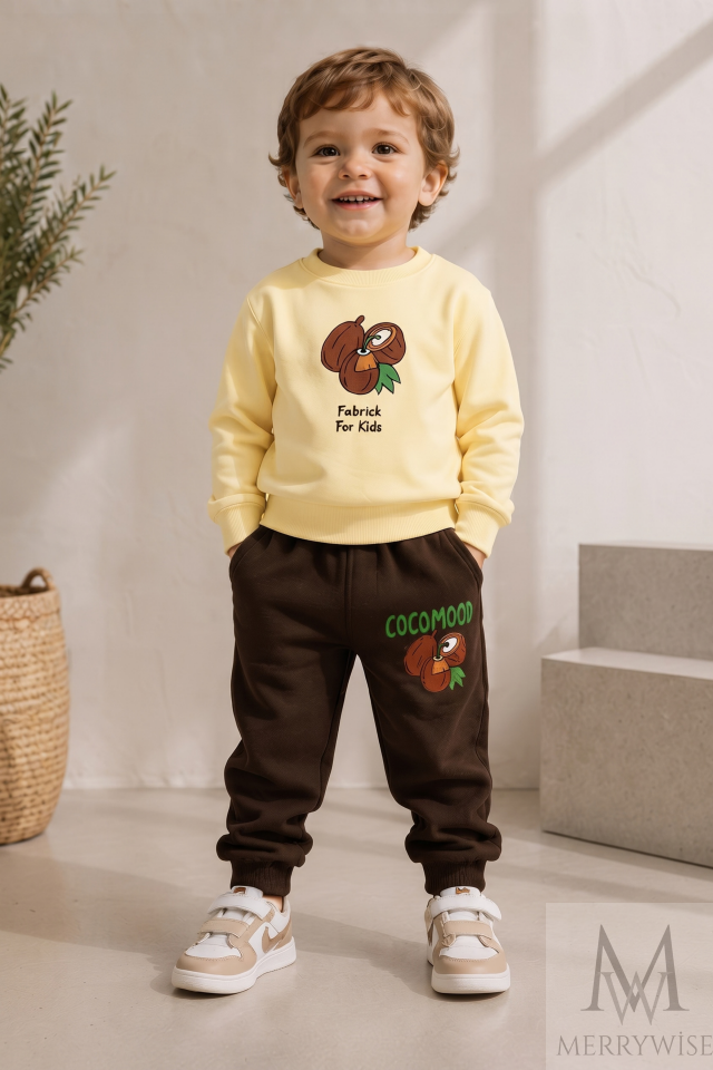 6 Ay - 3 Yaş Cocomood Baskılı Erkek Çocuk Takım