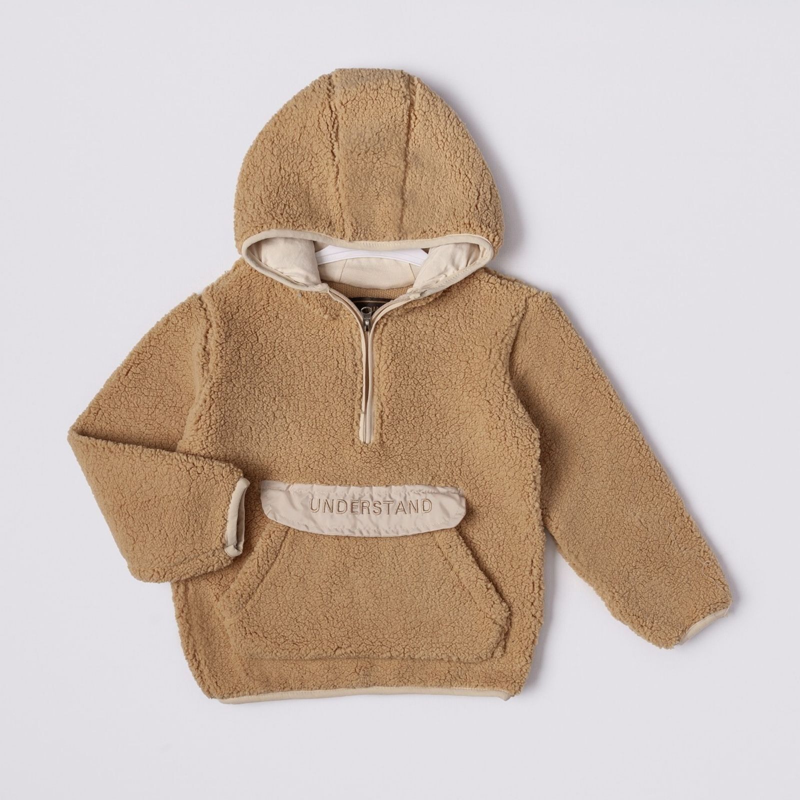 1-4 Yaş Erkek Çocuk Kapüşonlu Peluş (Teddy) Sweatshirt