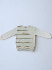 1-4 Yaş Erkek Çocuk Peluş Hırkalı 3'lü Takım - Kahverengi