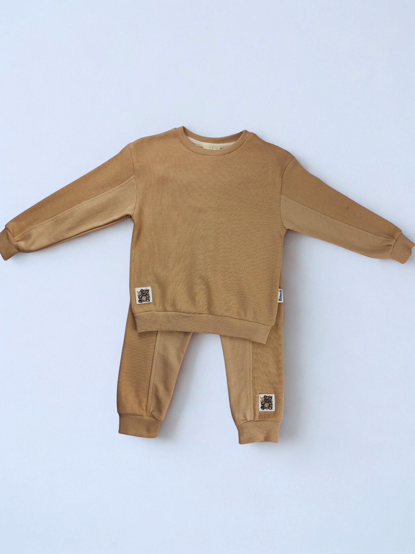 3-6 Yaş Erkek Çocuk  Fitilli (Waffle) Kışlık Takım